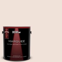 behr marquee paint in yellow and red with the words marquee on it