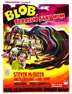 an old movie poster for the film blob