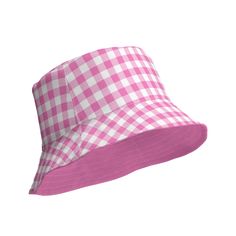 🎀 Ready to be the queen of summer chic? Meet your new best friend--the Pink Gingham Reversible Bucket Hat! ☀️ Whether you're soaking up the sun at your fave beach or strutting through the park like you own the place, this hat is the ultimate summer sidekick. It's all about versatility, baby! One side boasts a flirty pink gingham print that says, "I'm cute and I know it," while the other flips to reveal a solid color ready to vibe with your whole wardrobe. ✨  Made for those sun-filled days, this stylish sun hat doesn't just protect you from UV rays; it keeps you looking fab while doing it! Perfect for summer outings, lazy picnics, or spontaneous adventures--this hat's got you covered, literally. So, why wait? Get ready to turn heads and soak up that sunshine in style! 💖 Perfectly playful Spontaneous Adventures, You Look Fab, Summer Fashion Accessories, Women Summer Fashion, Reversible Bucket Hat, Summer Chic, Hat For Women, Pink Gingham, Gingham Print