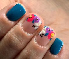 Nails Art Designs, Sassy Nails, Short Nail Designs, Dipped Nails, Funky Nails, Floral Nails, Fancy Nails, Short Acrylic Nails