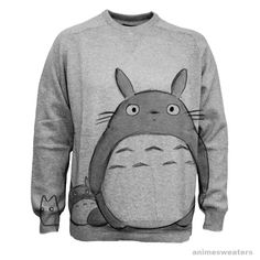 a sweater with an image of a totoro on it