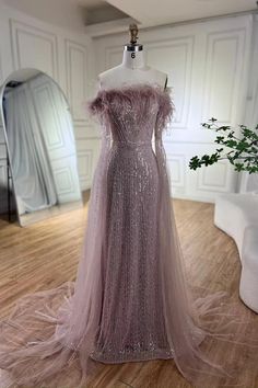 Neckline: Off-the-ShoulderSilhouette: MermaidSleeve Length: Ruffle SleeveEmbellishment: Sequins, Beads Prom Dresses Mermaid, Mermaid Evening Dress, Dress Mermaid, Dresses Mermaid, Mermaid Evening Dresses, Mermaid Prom Dresses, Mermaid Dresses, Dress Size Chart, Color Swatches