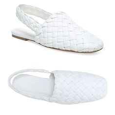 Vince Cadot Leather Mule Slingback's Minimalist Flats Square Toe Elasticized Slingback Strap Comes With Box Us 6m - Eur 36 Soft Leather - Padded Footbed Mule Slingback Flat Heel Woven Leather Colors: White Fabric: Leather Upper And Sole Never Worn - Like New Good Condition- Tossed Around A Bit During A Move, Slight Marks Of Condition See Photos Above- Barley Noticeable Measurements Approximately: Heel Height- 0.5" Front Of Shoe Height- 0.25" *Will Ship Same Day- From Los Angeles *Smoke & Pet Fre Square Toe Shoes, Leather Colors, Slingback Flats, Leather Mules, Toe Shoes, White Fabric, White Leather, Soft Leather, Casual Shoes