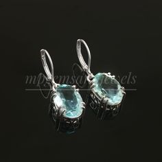 Aquamarine Earring  Aquamarine Earring, Gemstone Earrings,Gift For Her,925 Sterling Silver Dangles, Aquamarine Jewelry, March Birthstone Earrings, Blue Earrings ❥ Metal: 925 sterling silver ❥ Gemstone:  Aquamarine lab grown ❥ Gemstone Color: blue <> Attracts money. Brings good fortune. Financial abundance. Protects from negative energies. Cleanses all evil thoughts. Stability in married life. Improves communication. Boosts self-confidence Why To Wear Silver? As a metal, silver has significant health benefits that have been used across cultures for centuries. Silver has a proven track record as a powerful antimicrobial agent fighting infections and aiding in cold and flu prevention, wound healing, and more. Silver also helps with internal heat regulation and circulation. If you believe in b Elegant Nickel-free Blue Topaz Earrings, Elegant Blue Topaz Nickel-free Earrings, Blue Topaz Gemstone Drop Earrings, Sapphire Oval Sterling Silver Earrings, Blue Topaz Ear Wire Earrings As Gift, Blue Topaz Earrings With Ear Wire For Gifts, Sapphire Color Oval Sterling Silver Earrings, Oval Sapphire Sterling Silver Earrings, Oval Sapphire Earrings In Sterling Silver