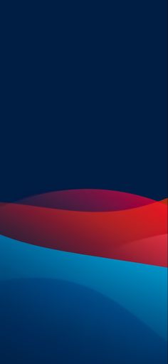 an abstract blue and red wallpaper with wavy lines on the bottom half of it