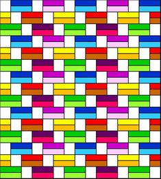 an image of a colorful pattern that looks like it is made up of squares and rectangles