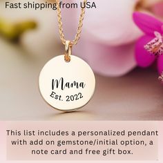 Perfect gift for your grandma! This personalized necklace is unique with your grand children's engraved picture, or any text only.  It's the perfect way to show her how much you care on her special day. Plus, it makes a great mothers day gift, new grandma gift, or just because gift. You can add  grandmother's name and birthdate to make it even more special. Get this necklace today! Ships from the USA in two business days. Shipping in USA is free. Made in and engraved in USA.  Excellent quality w Customized Nameplate Charm Necklace As Gift For Mom, Customized Nameplate Charm Necklace For Mom, Custom Name Pendant Necklace For Mom, Personalized Pendant Necklace For Mother's Day, Personalized Pendant Name Necklace For Mom, Customizable Pendant Name Necklace For Mother's Day, Customized Adjustable Necklaces For Mother's Day, Customized Adjustable Necklace For Mom, Customized Adjustable Necklace As Gift For Mom