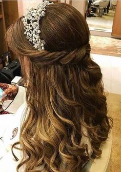 Bridal Hair Down, Classic Wedding Hair, Pageant Hair, Formal Hairstyles For Long Hair, Hair Curling Tips, Hairdo Wedding, Quince Hairstyles, Long Hair Wedding Styles, Hair Stylies