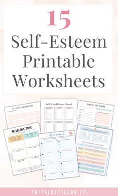 Learn how to practice self-love, boost your confidence and increase self-esteem with these easy to use printable worksheets (free and cheap). These activities are Ideal with women, teens and adults. Activities On Self Esteem, Self Esteem Crafts For Adults, Ways To Build Self Esteem, Building Confidence Worksheets, Building Self Esteem Activities, Self Efficacy Activities, Self Love Group Activities For Women, Teen Self Esteem Activities, Self Love Worksheet Free Printable