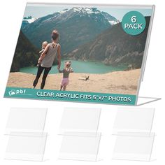 the clear acrylic fits 5x7 photos