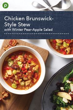 chicken brunch - style stew with winter pear - apple salad is featured in this cookbook