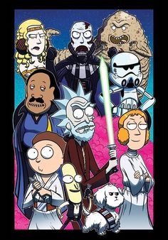 the cartoon characters from star wars