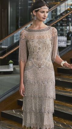 Dresses From The 1920's, 20s Party Dress Gatsby, 1920 Elegant Dresses, 20s Womens Fashion 1920s Evening Dresses, Vintage 1920s Flapper Dress, 1920s Inspired Dress, Roaring Twenties Outfit, The Great Gatsby Dresses, Gatsby Dress Ideas