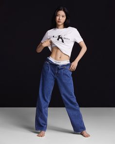 Jennie Calvin Klein, Calvin Klein Outfits, Calvin Klein Girls, Body Inspiration, Korean Celebrities, Kochi, Calvin Klein Woman, Kpop Outfits, Calvin Klein Jeans