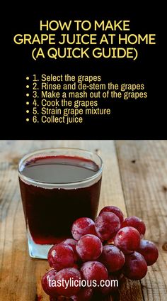 how to make grape juice at home a quick guide