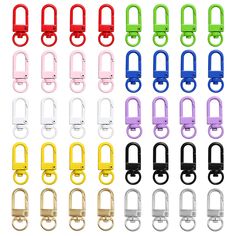 Lanyard Diy, Clasps For Jewelry, Colorful Keychain, Diy Lanyard, Keychain Hook, Keychain Lanyard, Lanyard Keychain, Jewelry Clasps, Diy Keychain