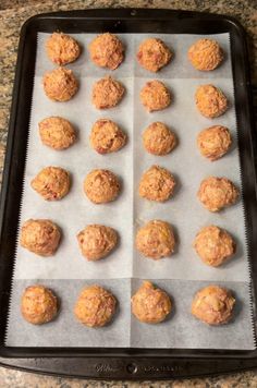 the doughnuts are ready to go into the oven