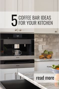 5 coffee bar ideas for your kitchen Kitchen Pantry With Coffee Station, Built In Miele Coffee Maker, Coffee Bar In Kitchen Cabinets, Miele Coffee Machine Built Ins, Built In Coffee Bar Ideas, Built In Coffee Bar Ideas Kitchen, Coffee Bar Built In, Built In Coffee Machine