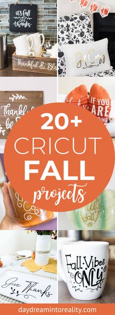 the 20 + cricut fall projects