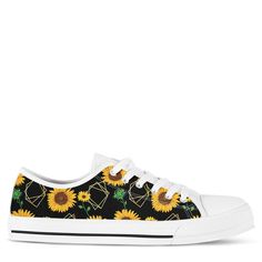 Sunflower Low Top Shoes Sunflower Wedding Theme, Sunflower Shoes, Sunflower Themed Wedding, Future Clothes, Sunflower Decor, Popular Shoes, Womens Golf Shoes, Sunflower Wedding, Womens Wedding Shoes