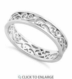 Sterling Silver Unique Band Ring Band Rings For Men, Jewelry Silver Rings, Silver Rings For Men, Silver Engraved Bracelet, Silver Jewelry Diy, Flower Band, Unique Bands, Egyptian Jewelry, Gold Jewelry Indian