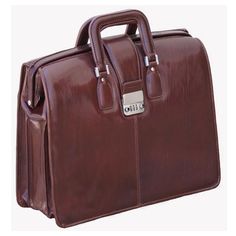 Vantaggio Hand-Stained Italian Leather Lawyer's Brief Bag This classic brief is a favorite among attorneys and accountants. It features a retro-inspired old-world look with all the modern features for today's business accessories Luxurious hand-stained pure vegetable-tanned Italian Leather Exquisite satin-silver hardware 3-Dial Combination Lock for added security Organizer compartments for smart phone, music devise, keys, pens, and much more! Three file dividers with padded compartment to offer File Dividers, Business Accessories, Combination Locks, Store Hours, Smart Phone, Retro Inspired, Silver Hardware, Lawyer, Leather Handle