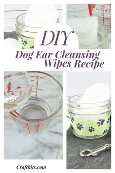 diy dog ear cleaning wipes recipe