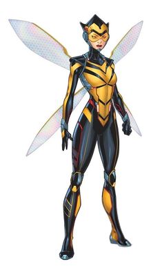 an image of a cartoon character that is wearing a bee suit and holding two knives