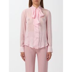 Spring/Summer 2024 Hebe Studio Shirt Woman Pink Size Type: It Sku: Gig-H225-Blse-Chf ~ Pink Welcome To The Official Luosophy Poshmark Closet! Luosophy Is A Luxury Brand Reselling Company Founded In San Diego, Ca From 2016. All Our Products Are Imported From Italy And Sold In The Usa. We Do Our Best To Provide High Fashion, Luxury Items At Affordable Prices. We Guarantee All Our Products Are 100% Authentic. Shop With Us And You Will Forget About Shopping At Department Or Brand Name Stores. Our Pr Spring Designer Office Tops, Designer Long Sleeve Summer Tops, Designer Spring Tops For Workwear, Designer Spring Blouse For Office, Designer Long Sleeve Tops For Summer, Designer Formal Tops For Summer, Summer Silk Office Shirt, Silk Office Shirt For Summer, Pink Silk Shirt For Spring