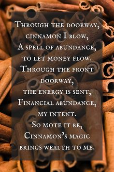 Cinnamon Abundance, Cinnamon Spell, Abundance Spell