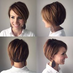 Kort Bob, Best Short Hairstyles, Short Hairstyles For Thick Hair, Ombré Hair, Grow Out, Cortes De Cabello, Short Hairstyles For Women, Hairstyles For Women