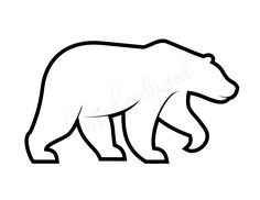 free polar bear outline to print Craft Animals, Polar Bear Drawing