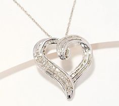 The fastest way to a woman's heart is with diamonds! Show her your love with this brilliant heart-shaped necklace, an item she'll cherish for years to come.  From Affinity® Fine Jewelry. Diamond Accented Heart Pendant Necklace For Mother's Day, Fine Jewelry Heart Pendant Necklace With Diamond Accents, Diamond White Heart Pendant Necklace With Diamond Accents, Mother's Day Diamond Necklace With Heart Pendant, White Heart Shaped Diamond Necklace In Fine Jewelry, White Gold Heart Pendant Diamond Necklace For Mother's Day, Diamond White Heart Cut Diamond Necklace With Accents, Heart-shaped Diamond Accented Pendant Necklace For Valentine's Day, Elegant Diamond Cut Heart Necklace For Mother's Day