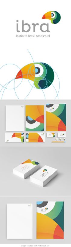 the brand identity and stationery design for ibra