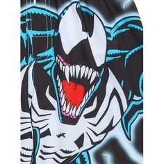 Taking on Spidey in Marvel style! Venom Swim Shorts make every beach day just a little bit better. A colorful print, adjustable fit and pull-on ease and hes ready to jump some waves, paddle around the pool or just chill in the sun. An easy add-on to his swim collection, this is a bathing suit youll both love. Size: 4/5.  Color: Blue.  Gender: male.  Age Group: kids.  Pattern: graphic. Marvel Style, Just Chill, Kids Pattern, Kid Character, Blue Gender, Pattern Graphic, Venom, Swim Shorts, Beach Day