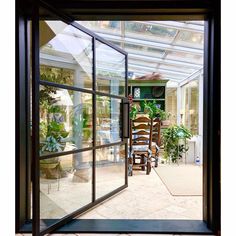 IWD Steel Single Pivot Door Black Clear Glass Black Wide Angle CID-PV026 Uncomplicated French 6 Lite Iron Entry Doors, Pivot Door, Door Sweep, Wrought Iron Doors, Garden Entrance, Pivot Doors, Iron Doors, Commercial Property, Double Doors