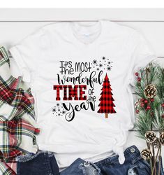 Buffalo Plaid Tree, Plaid Christmas Trees, Angel Song, Buffalo Plaid Christmas Tree, Independance Day, Cute Christmas Shirts, Plaid Christmas Tree