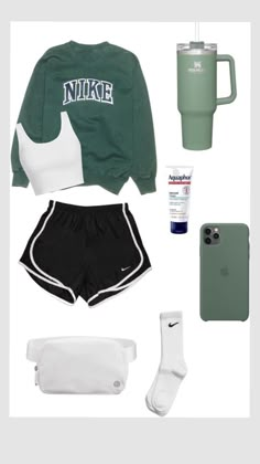 Gymwear Outfits, Cute Nike Outfits, Fitness Wear Outfits, Preppy Summer Outfits, Looks Party