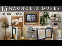 15 SPRING MAGNOLIA DUPES: DON’T BUY IT; DIY IT! - YouTube Magnolia Home Decor, Diy Furniture Decor, Hearth And Home, Magnolia Homes, Diy Crafts Hacks, Diy Creative Crafts