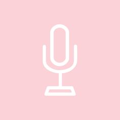 a microphone on a pink background