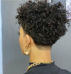 Low Taper Fade Haircut Black Women, Tapered Afro Women, Cute Hairstyle Ideas