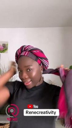 Africa Head Wraps Style, Tying A Head Wrap, Head Scarf Tying Tutorial, African Headwrap Styles, How To Tie Scarf On Head, How To Tie A Scarf On Your Head, Head Wrap Diy, Headwraps Styles, African Head Wraps Tutorial