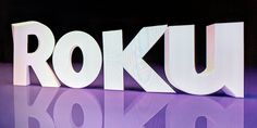 the word rokuu is displayed in front of a purple background with white letters