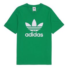 adidas originals Adicolor Classics Logo Tee H06639 (Men's/Short Sleeve/Gift to Boyfriend) Casual Summer T-shirt With Three Stripes, Casual Green T-shirt With Adidas Logo, Casual T-shirt With Three Stripes Branding For Spring, Adidas Summer Sportswear T-shirt, Adidas Logo Sportswear T-shirt For Summer, Summer Sportswear T-shirt With Adidas Logo, Green Adidas Tops With Logo, Spring Sports Casual T-shirt, Casual Sports T-shirt For Spring