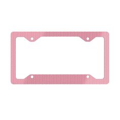 Cozy "Knitted" Pink Aesthetic License Plate Frame perfect for adding a pop of color and personality to your car. This unique design gives off a cozy and warm vibe, making it a great addition for those who love pink aesthetics. Ideal for individuals looking to personalize their vehicle and stand out on the road. Perfect for gifting during birthdays, holidays, or special occasions. Product features - Unique shape for revealing license plate information - Vibrant colors with latest printing techniques - Glossy finish on one side - Screws not included for attachment - Durable thin aluminum material with silver backing Care instructions - Wipe with a damp cloth, air dry or use a soft, non-abrasive cloth Aesthetic License Plate, Vehicle Decor, Girly Car, Car Gift, Plate Holder, Car Accessory, Car Gifts, License Plate Covers, License Plate Frame