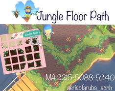 the jungle floor path is shown in this video game poster, and it appears to be for sale