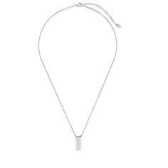 Looking for a versatile accessory you can wear anywhere, with any outfit? This chic sterling silver mini tag necklace is the one! Simple yet elegant, this chain necklace features a mini tag pendant and is available in gold and silver tones. Materials: 14K gold plated sterling silver sterling silver Features: Measures 16" with 2" extender, Lead & Nickel free, lobster clasp Minimalist White Gold Stainless Steel Necklace, Minimalist Silver Necklace For Everyday, Tag Necklace, Necklace Silver, Gold Plated Sterling Silver, Gold And Silver, Silver Necklaces, Lobster Clasp, Fitness Fashion