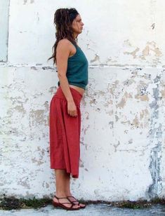 Shape - A wonderful play on texture, the Anoki shape is a relaxed fit design made from woven fabric. Size - Order based on your HIP measurement Fabric Shown - Light Woven 100% Hemp Color Shown - Natural, Red, and Pewter (Natural Plant Dye) Relaxed Fit Cotton Hippie Skirt, Relaxed Cotton Skirt In Hippie Style, Hippie Style Flowy Cotton Skirt, Cotton Hippie Flowy Skirt Bottoms, Hippie Flowy Cotton Skirt, Flowy Cotton Hippie Skirt, Gaia Conceptions, Knee Skirt, Production Studio