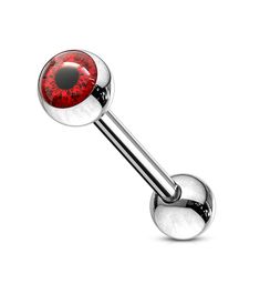 Red Piercing, Tongue Piercing Bars, Nose Stud Jewelry, Red Eyeball, Cartilage Piercing Stud, Silver Nose Ring, Tongue Piercing, Belly Bars, Piercing Shop