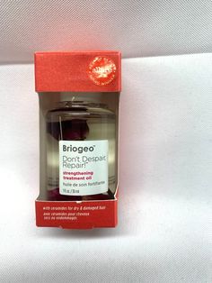 *New* Briogeo Dont Despair Repair! Strengthening Treatment Oil- 1  fl oz  *FREE DOMESTIC SHIPPING* ATTENTION: USPS is experiencing SIGNIFICANT delays out of our control. Please allow an additional 7-10 business days for delivery.  We appreciate your patience during this time.   All of my products are genuine, authentic goods. Occasionally I sell open box products, or products� that have damaged packaging, or that may be previously used.  I always try to disclose the specifics of the item and pack Briogeo Don't Despair Repair, Shadow Palette, Bite Size, Dry Hair, Open Box, Handmade Items, Repair, Packaging, 10 Things